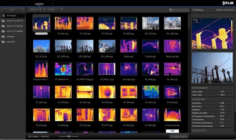 Elaboração de relatórios termográficos FLIR Tools