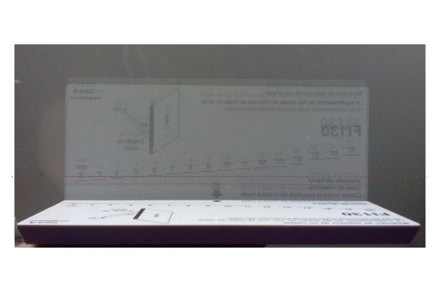 Medidor de espessura de vidro, medidor de separação 3-27mm